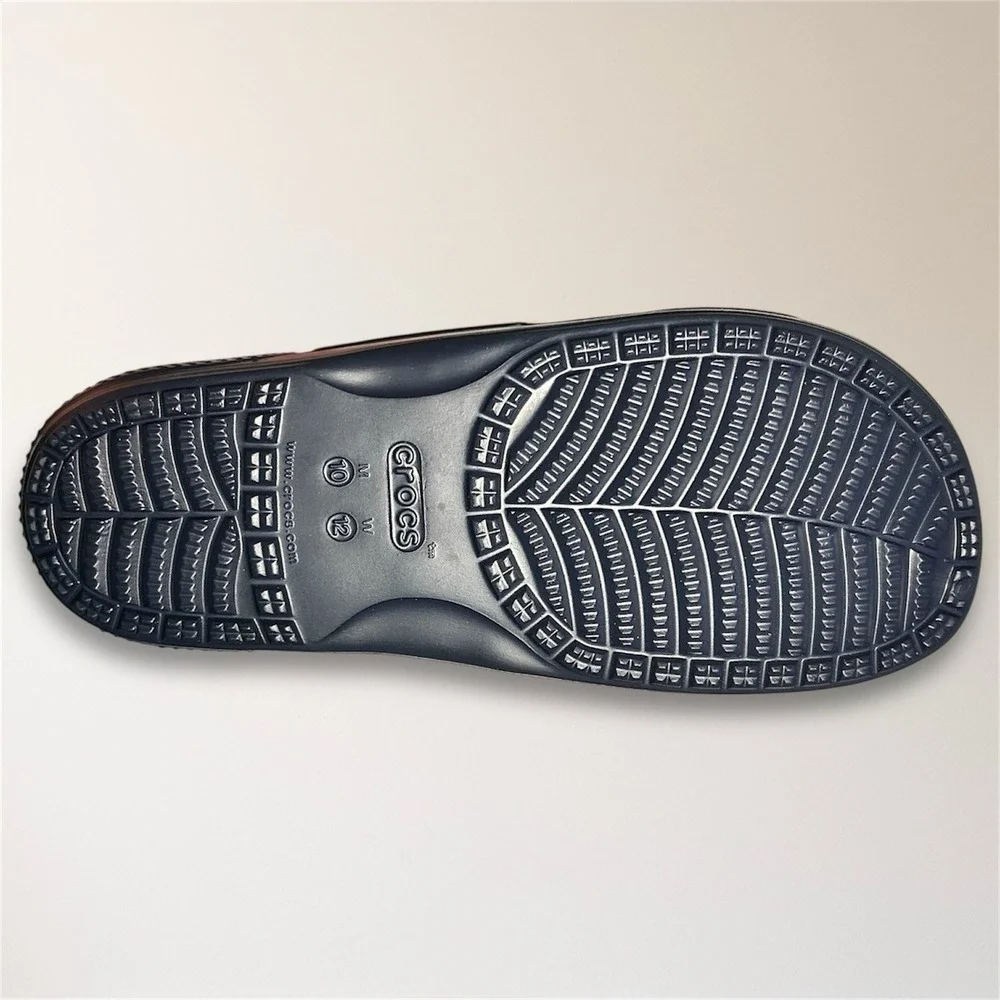 Crocs Classic‎ Slide Sandals Navy Blue Iconic Comfort Mens 10 Casual Travel